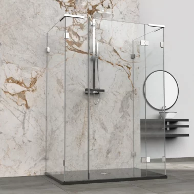 Fenster & Glas Werner - Krefeld - Ganzglasdusche flamea pattern