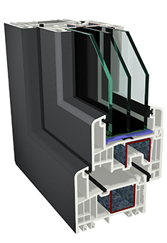 Fenster & Glas Werner - Krefeld - Fenster-Querschnitt-Kunststoff Fenster & Glas Werner - Krefeld - Fenster-Querschnitt-Kunststoff